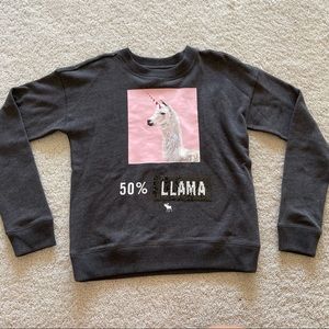 Abercrombie kids llama Crewneck Sweatshirt
